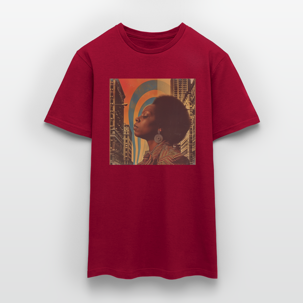 Jazz in the Moonlight, T-shirt herr - tegelröd