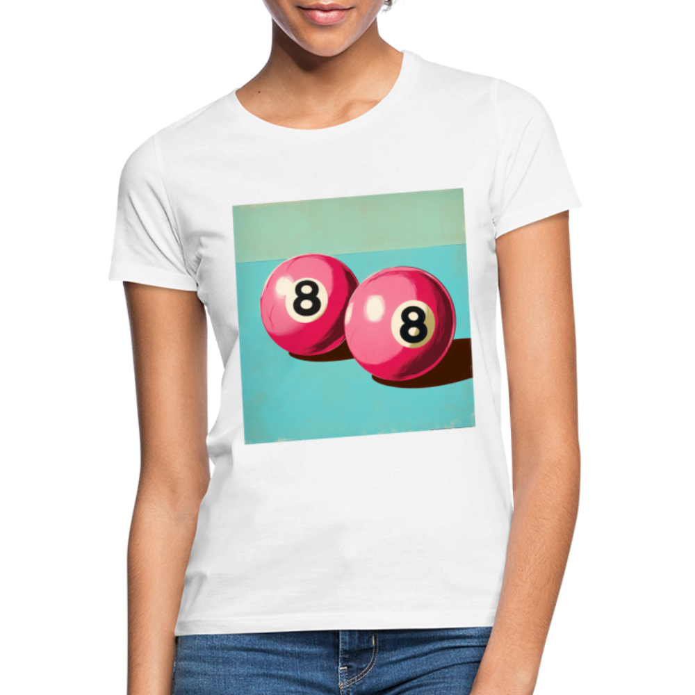 Rosa Rivaler, T-shirt dam - vit
