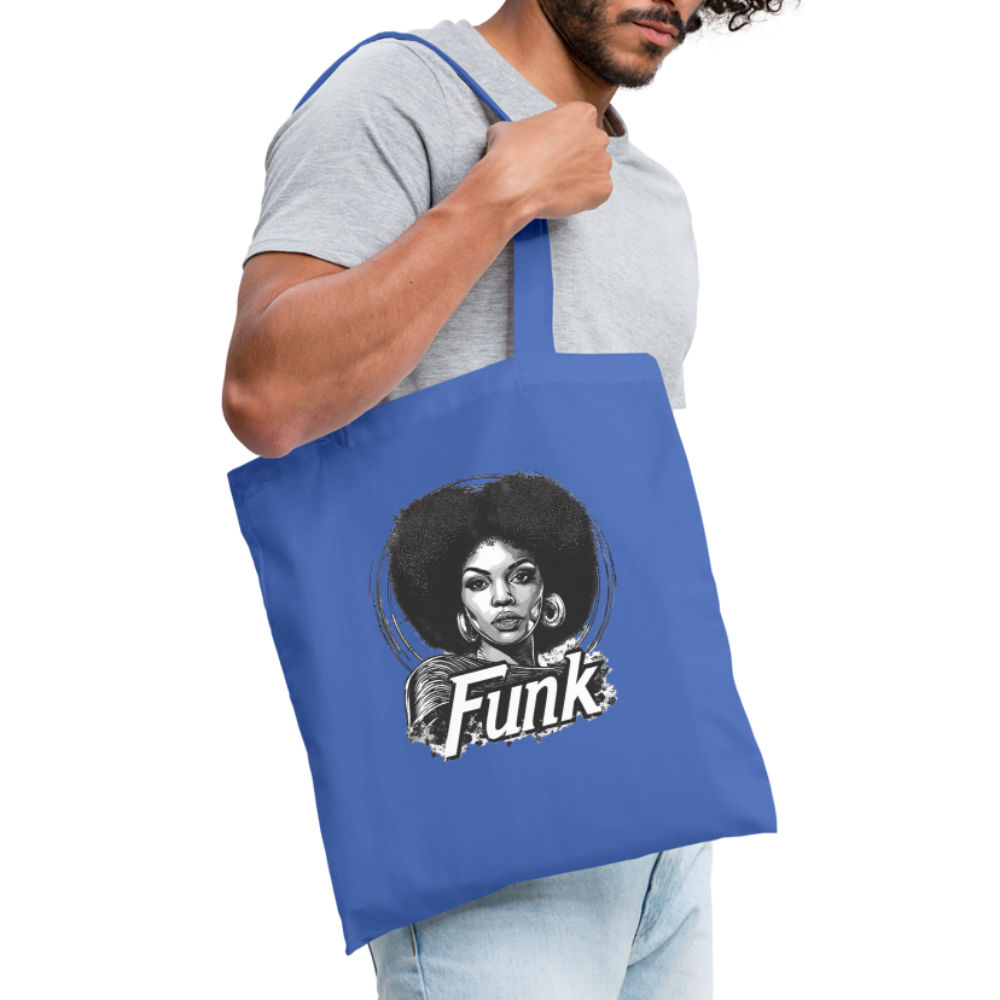 Funk Queen: Power in Motion, (transparent bakgrund) TygvÀska - ljusblÄ