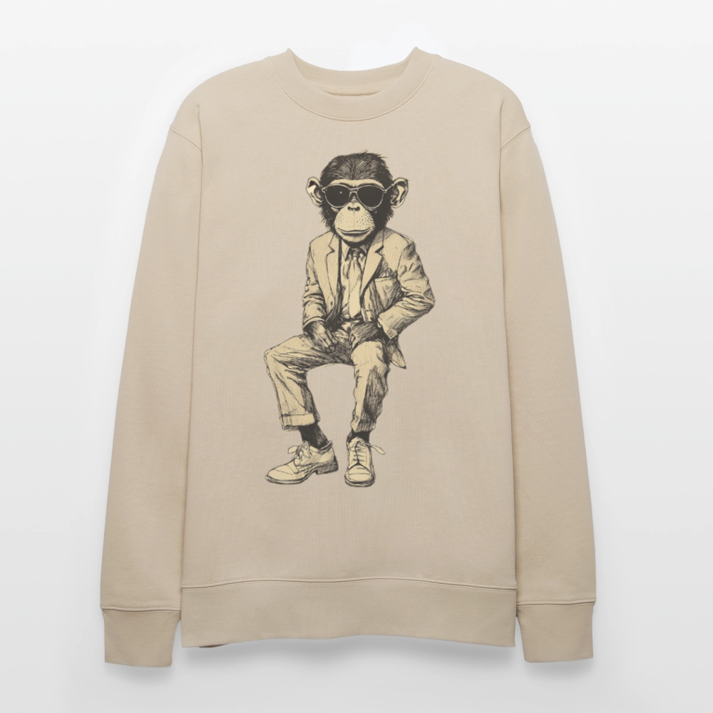 Mod Monkey, Ekologisk sweatshirt CHANGER unisex från Stanley/Stella - beige