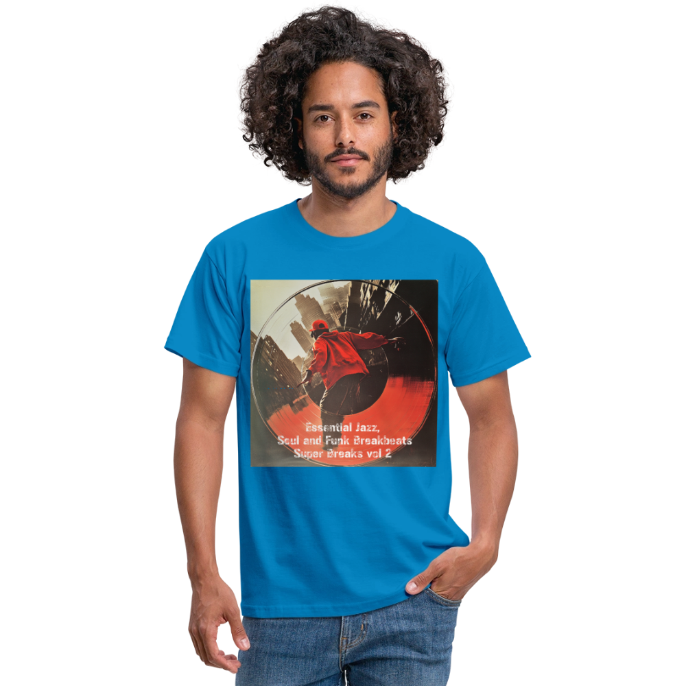 Super Breaks vol 2, T-shirt herr - kungsblå