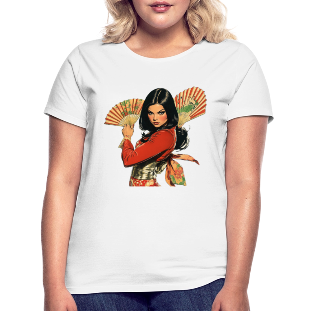 Dansen med Solfjädrar: Vindens krigare, T-shirt dam - vit