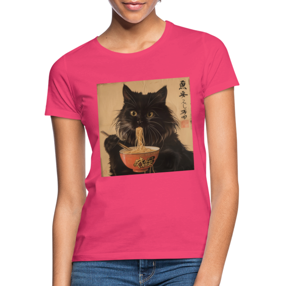 Kejsarens Katt och Ramens Hemlighet, T-shirt dam - azalea
