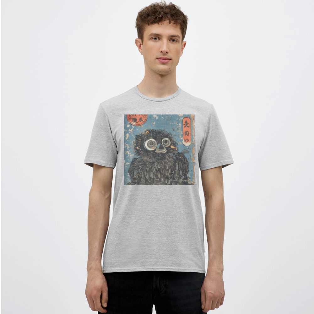 Denimiko, T-shirt herr - gråmelerad