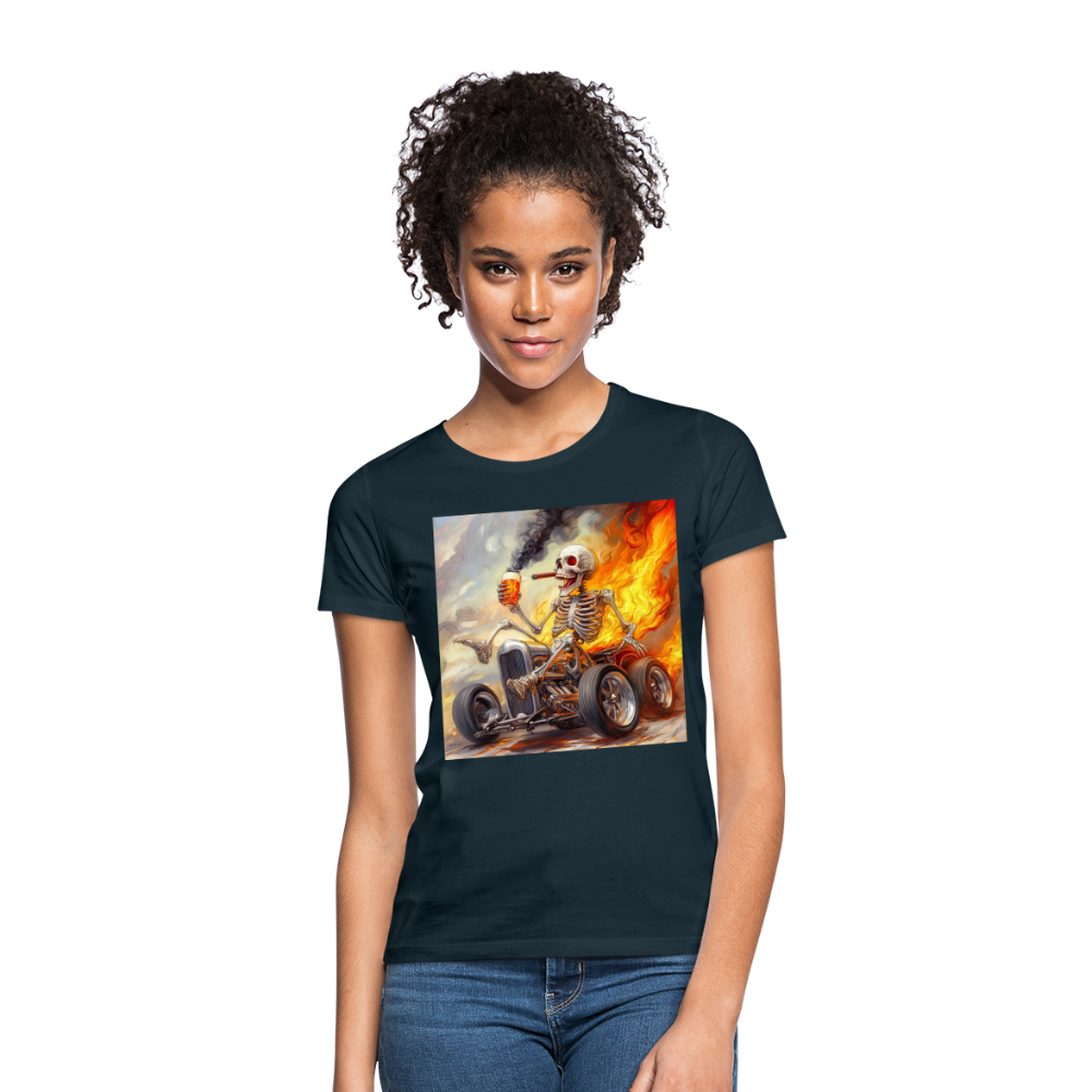 Knekta Krash, T-shirt dam - marinblå