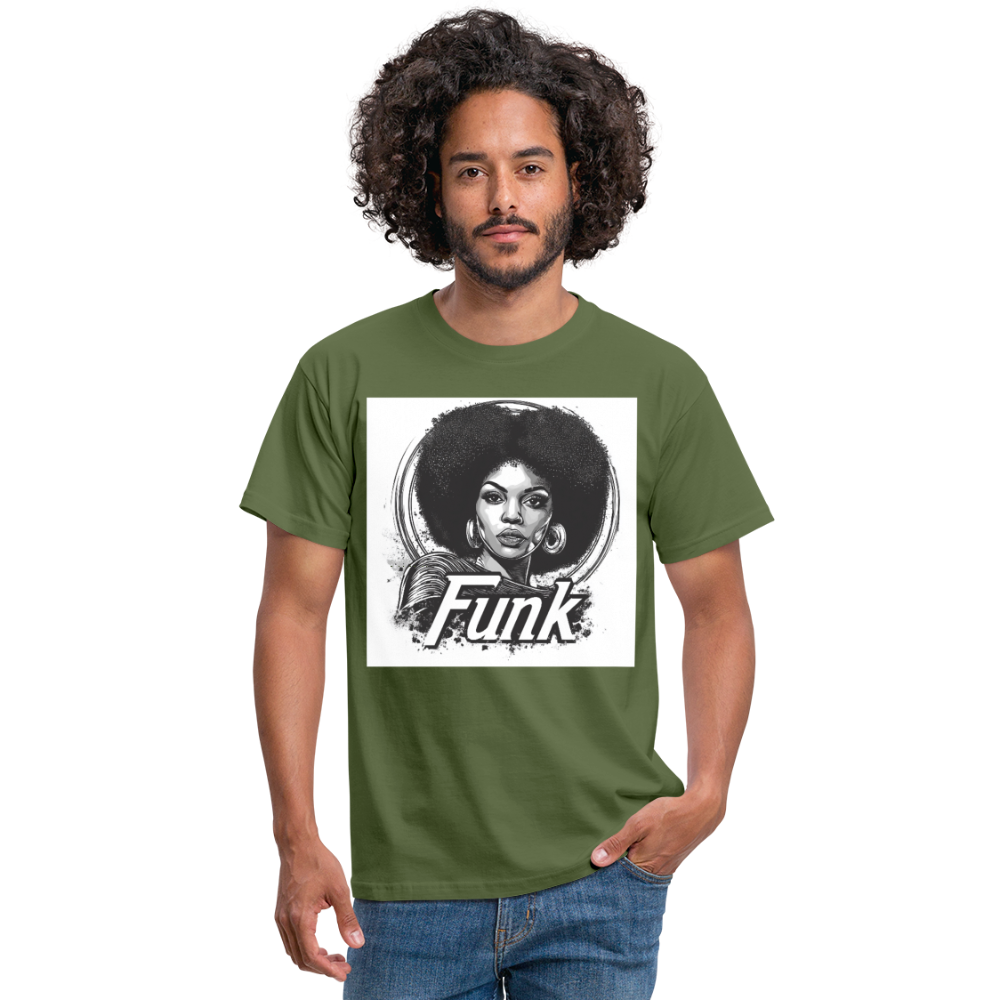 Funk Queen: Power in Motion, T-shirt herr - Militärgrön