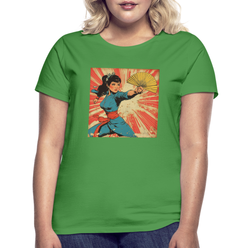 Solfjädern, T-shirt dam - kellygrön