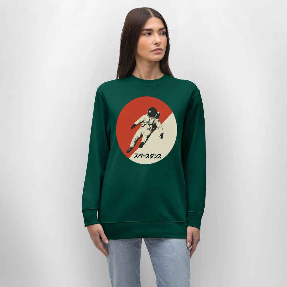 Space Dance, Ekologisk sweatshirt CHANGER unisex från Stanley/Stella - skogsgrön