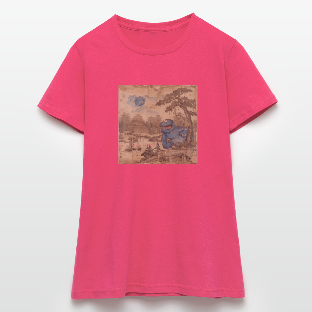 Uramiko vid floden, T-shirt dam - azalea
