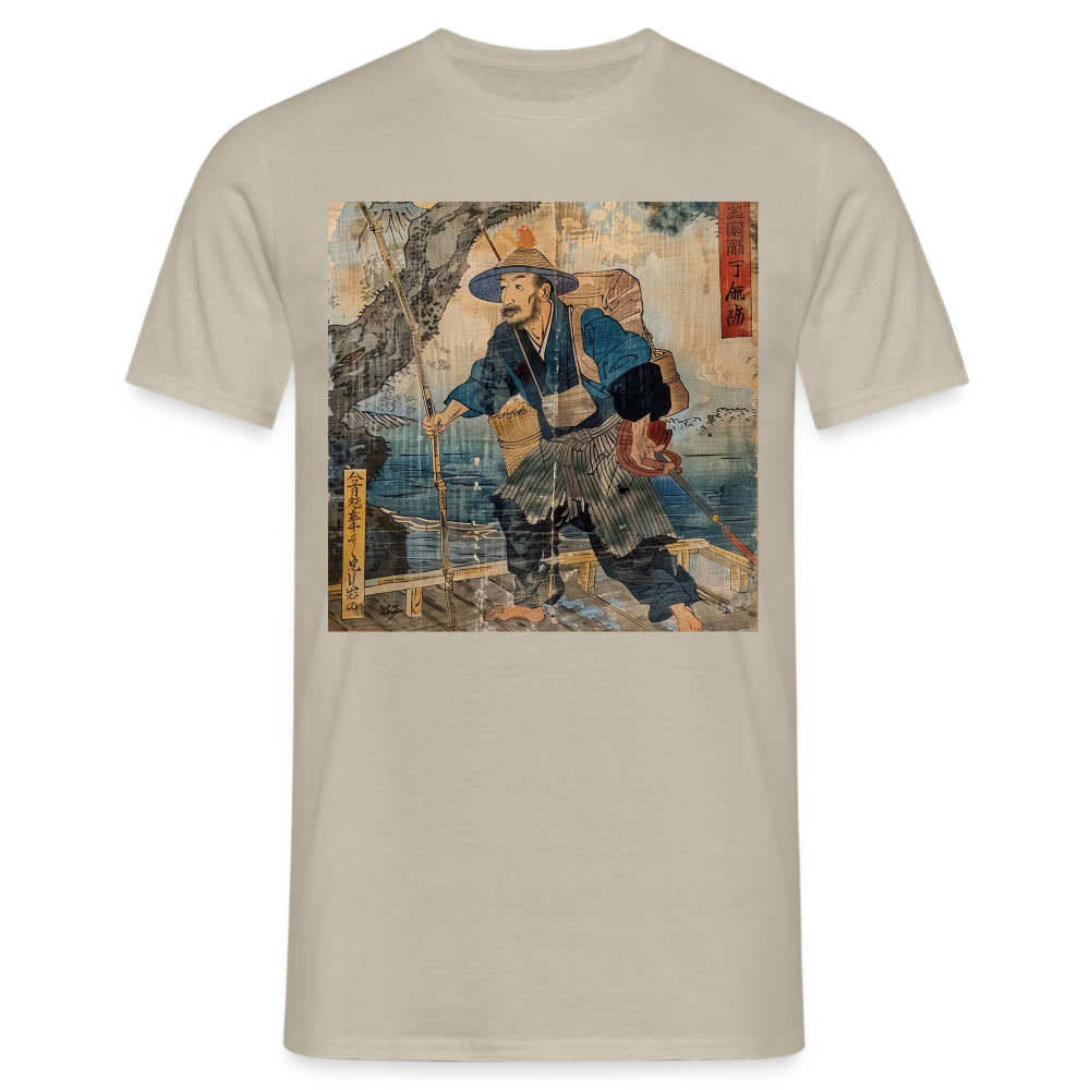 Fiskaren som bytte karriär, T-shirt herr - sandbeige