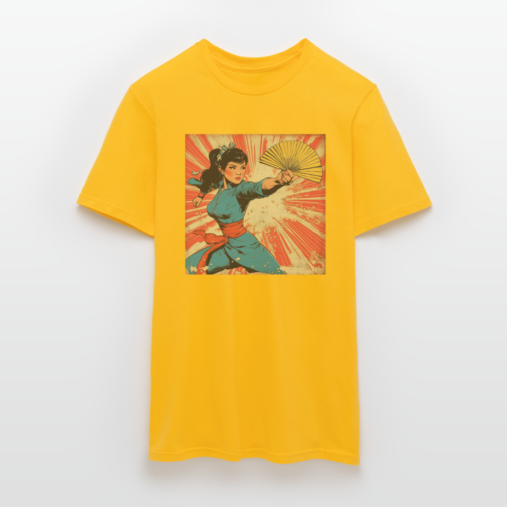 Solfjädern, T-shirt herr - gul