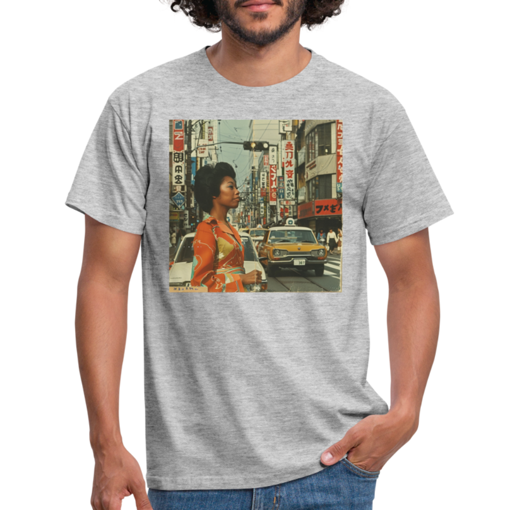 Yumi Sakamoto, T-shirt herr - gråmelerad