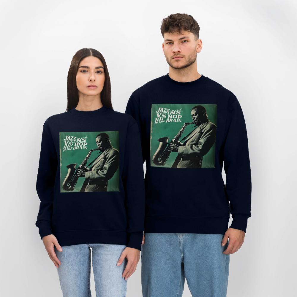 Groove in the Mind, Ekologisk sweatshirt CHANGER unisex från Stanley/Stella - marinblått