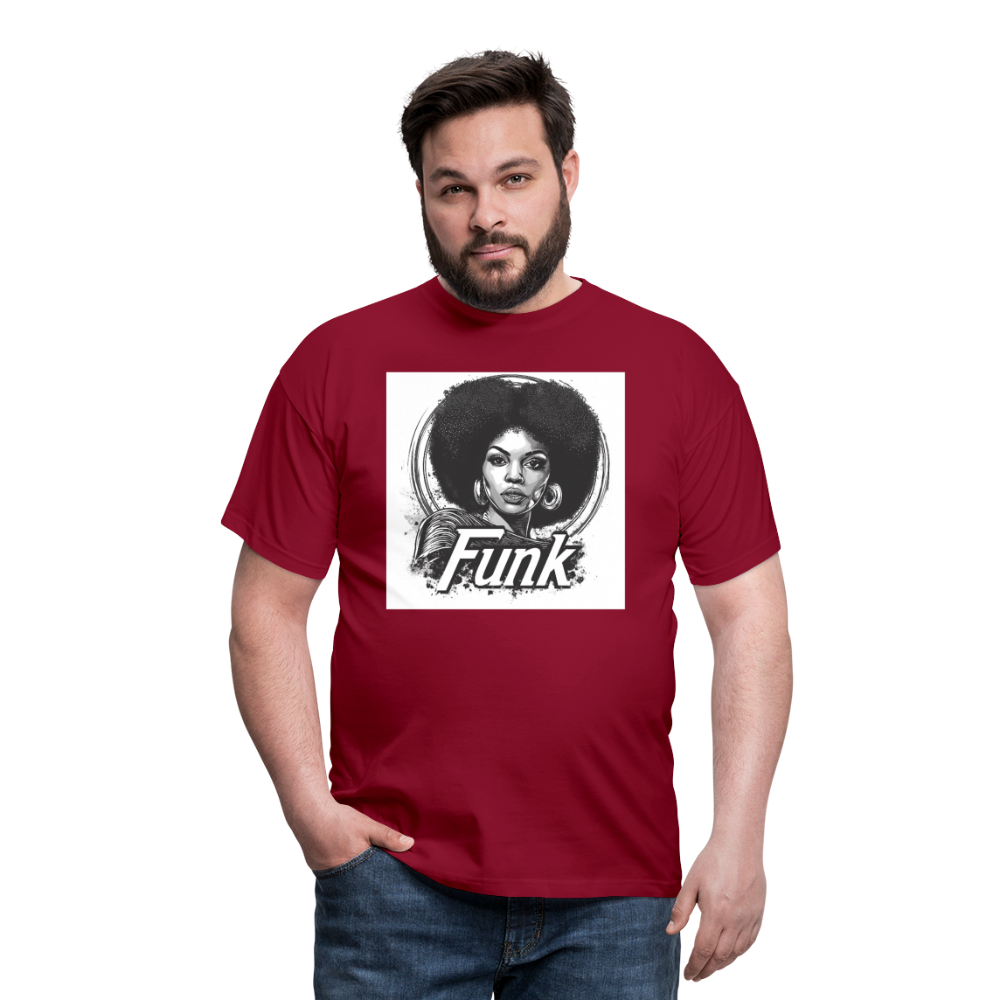 Funk Queen: Power in Motion, T-shirt herr - tegelröd