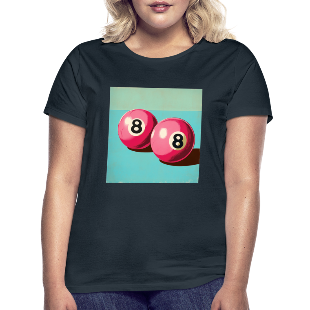 Rosa Rivaler, T-shirt dam - marinblå