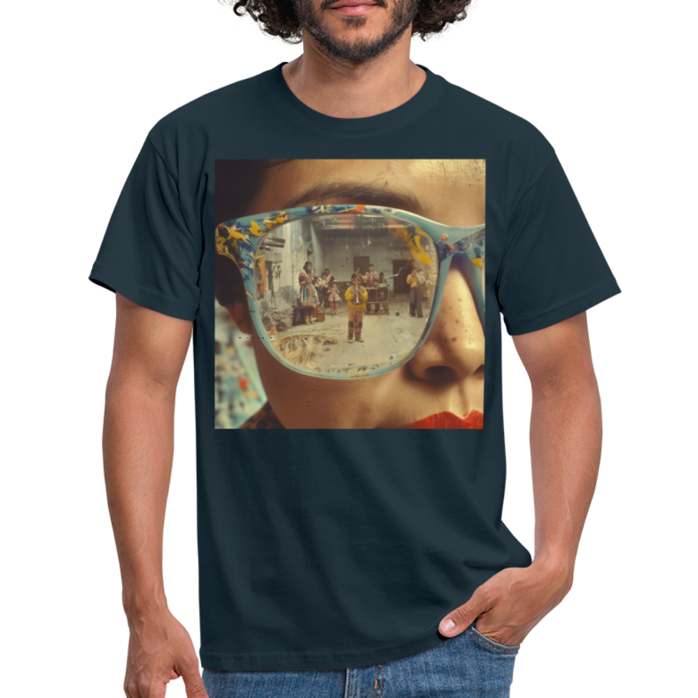 Reflektioner av Anderna, T-shirt herr - marinblå