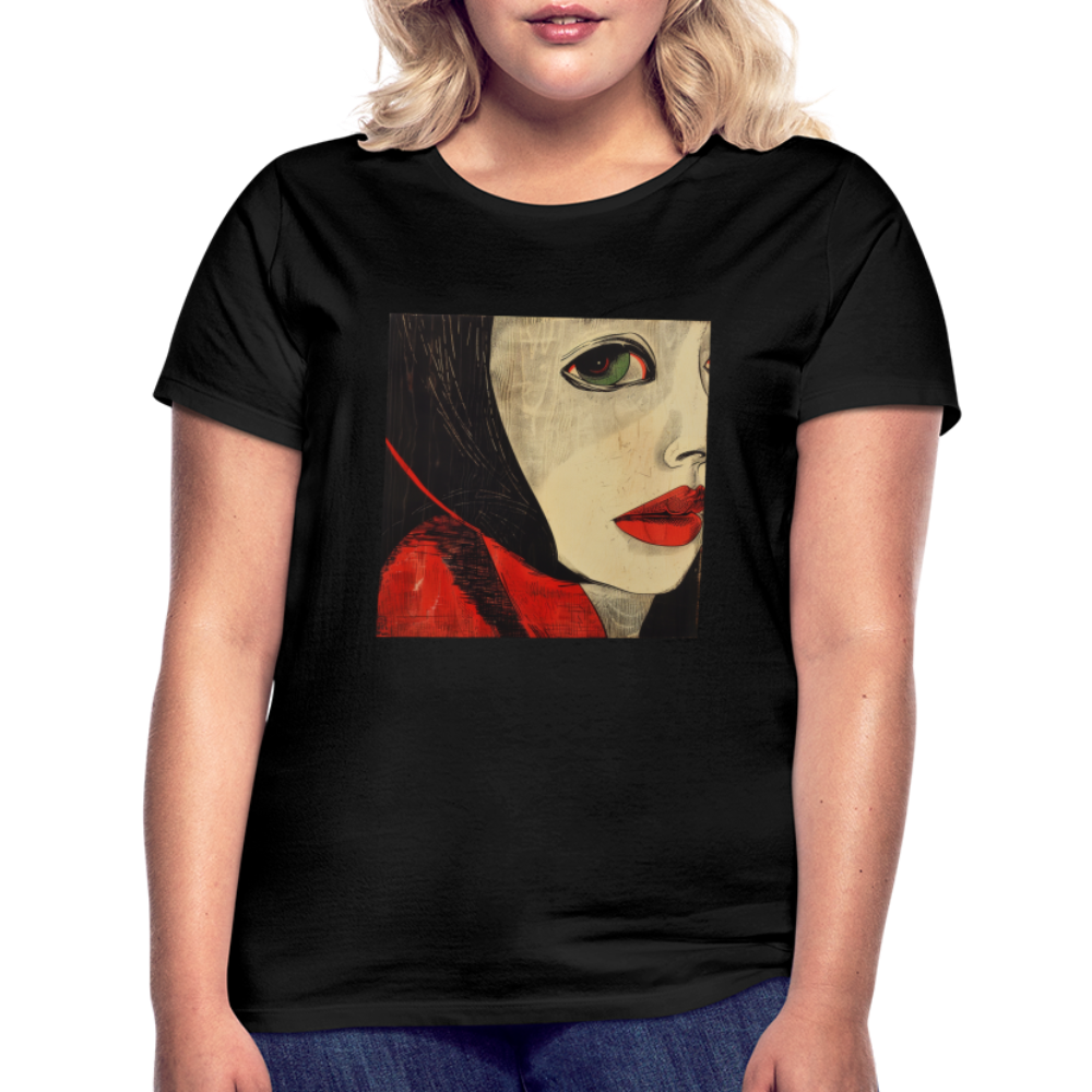 Fiskarfruns öga, T-shirt dam - svart