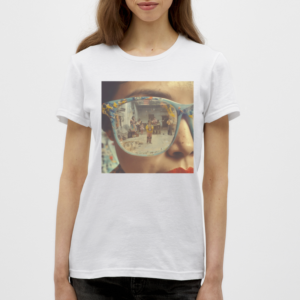 Reflektioner av Anderna, T-shirt dam - vit