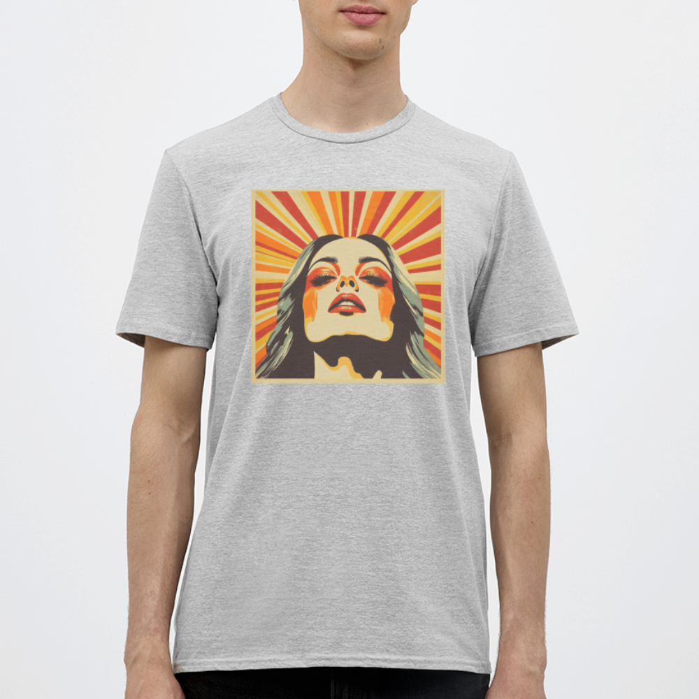 Dagens Första Strålar, T-shirt herr - gråmelerad