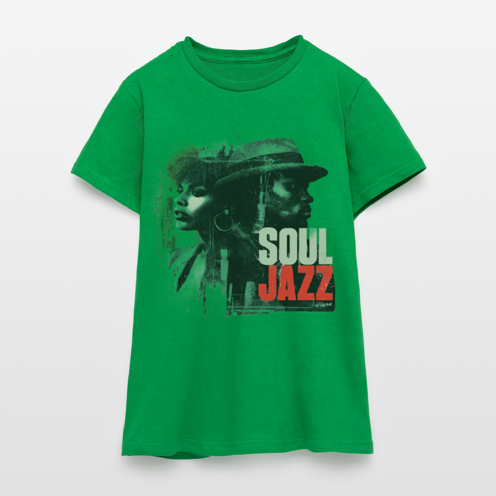Soul Jazz Experience, T-shirt dam - kellygrön