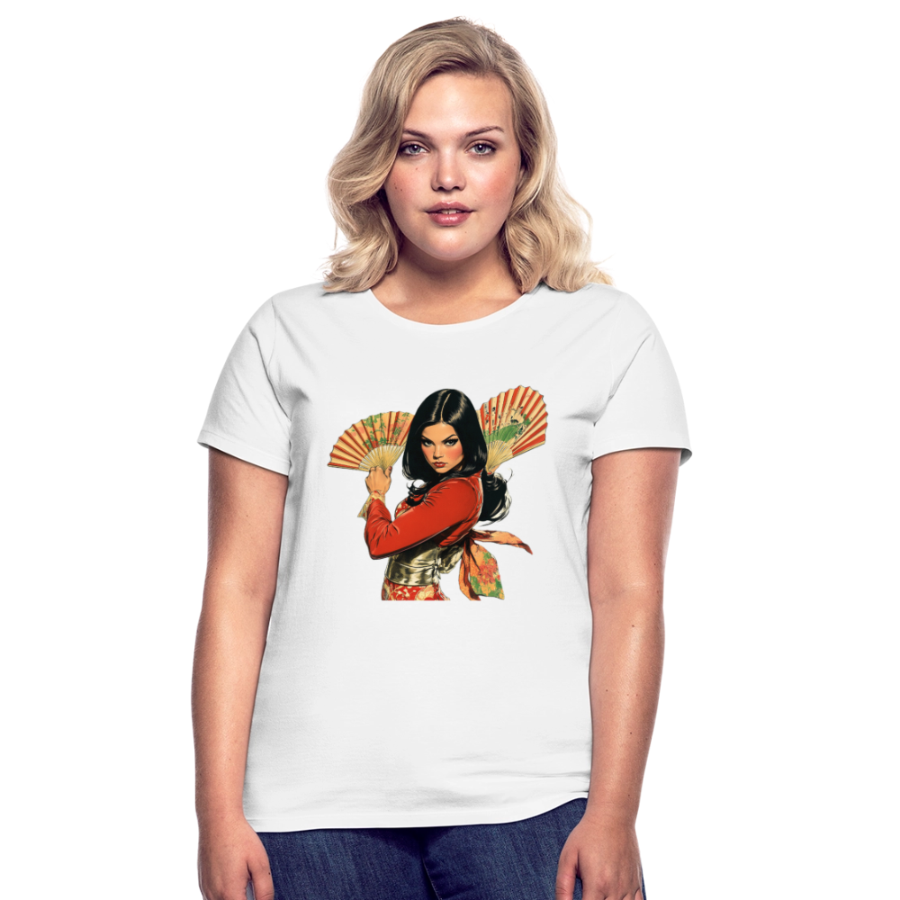 Dansen med Solfjädrar: Vindens krigare, T-shirt dam - vit