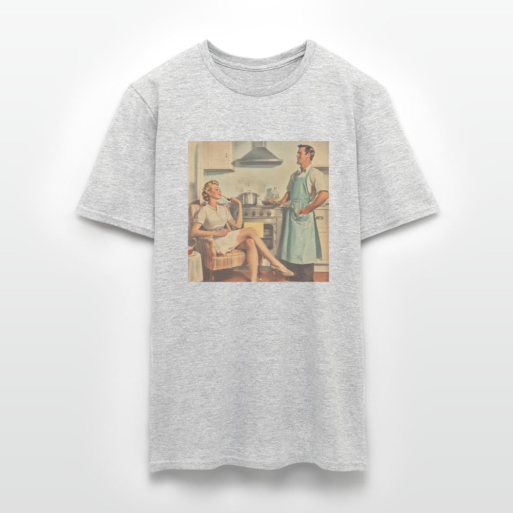 Äta bör man - annars dör man, T-shirt herr - gråmelerad