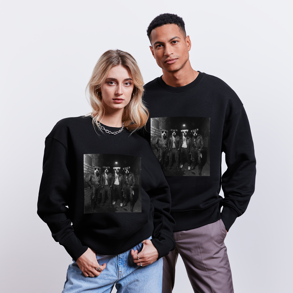 Barking Riot, Ekologisk oversizetröja RADDER unisex från Stanley/Stella - svart