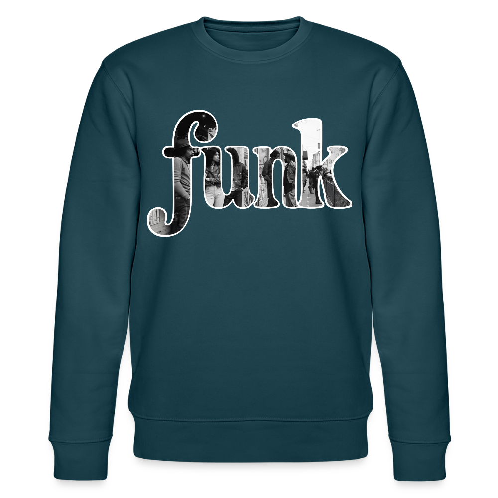 Funk Vibes, Ekologisk sweatshirt CHANGER unisex från Stanley/Stella - mörk petrol
