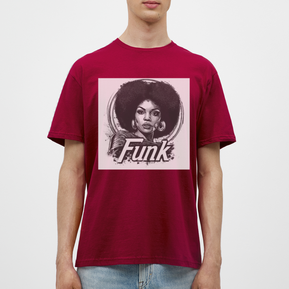 Funk Queen: Power in Motion, T-shirt herr - tegelröd
