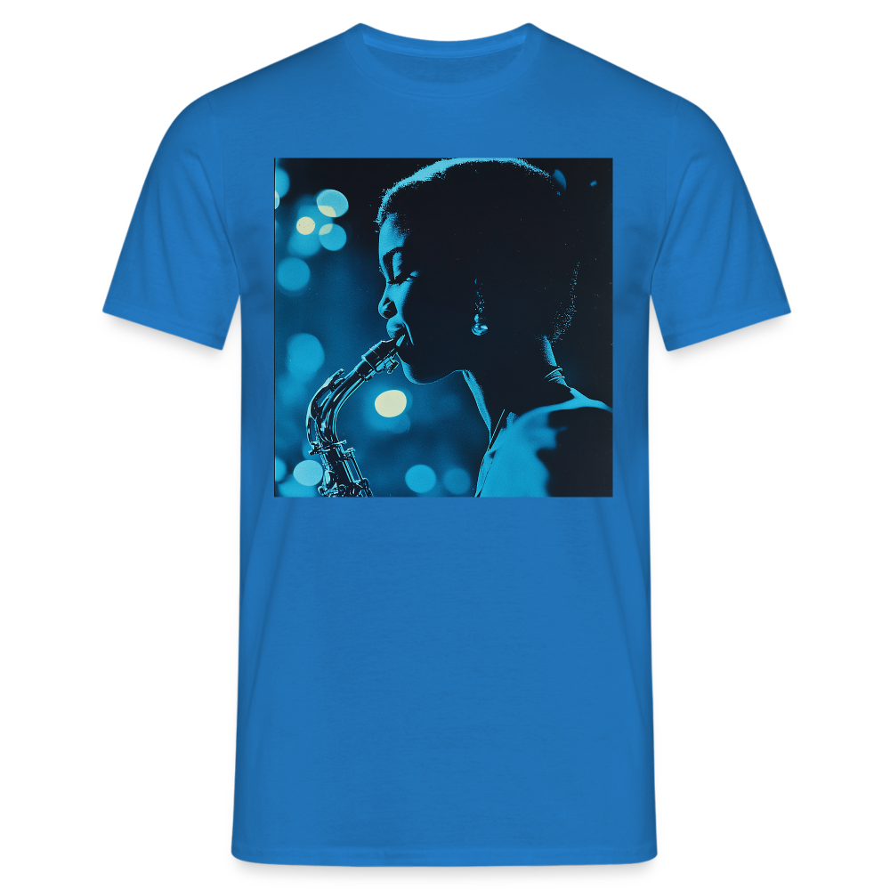 Blå toner i skymningen, T-shirt herr - kungsblå
