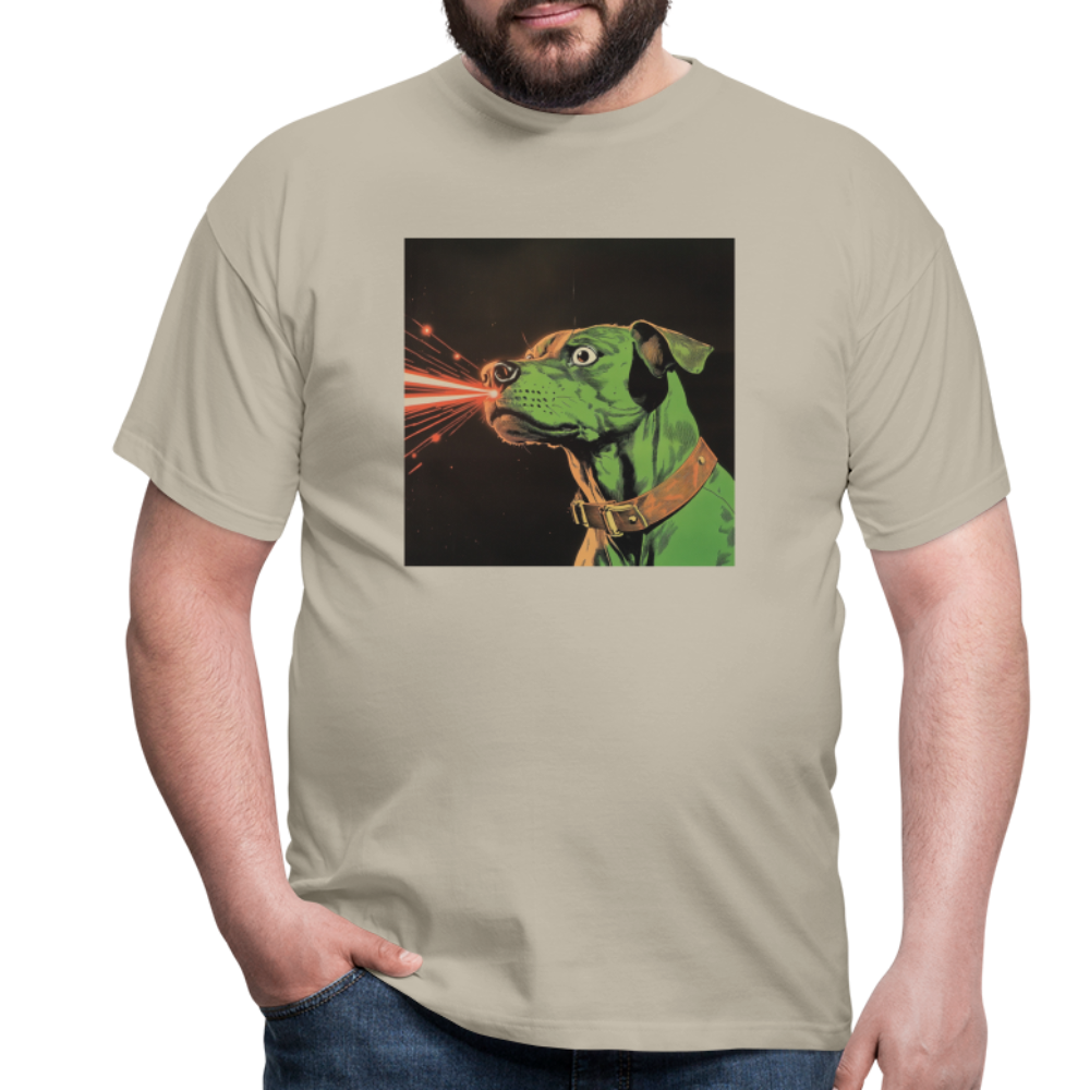 Strålhunden, T-shirt herr - sandbeige