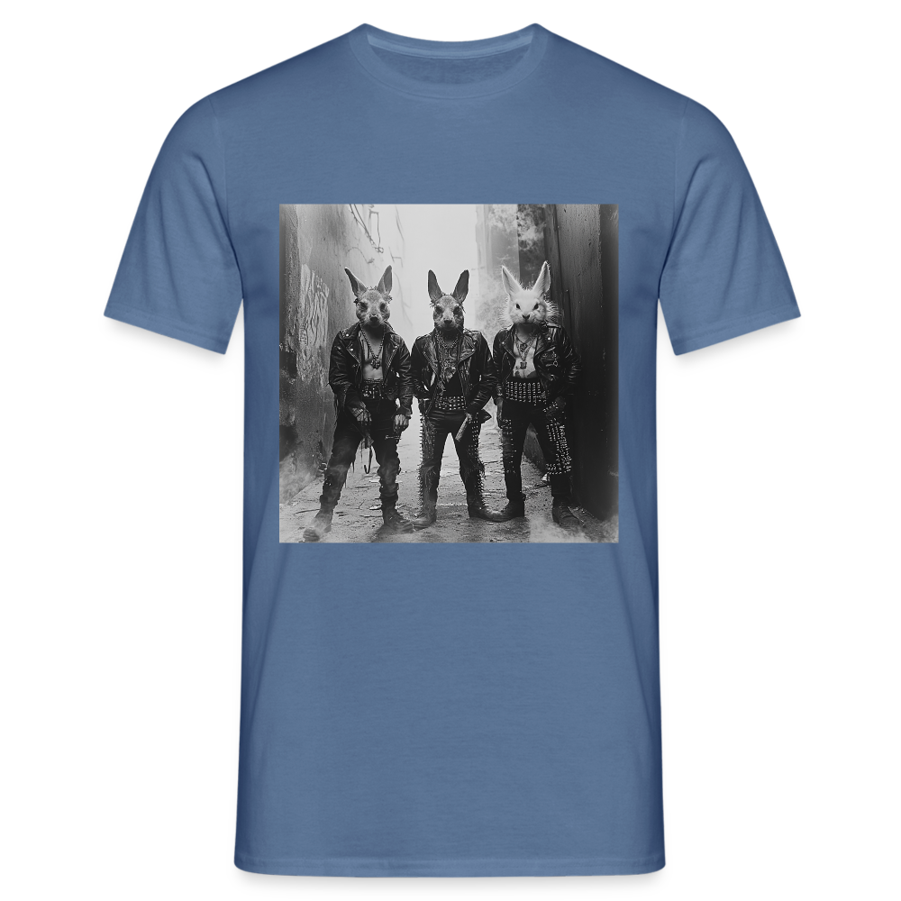The Hare Raisers, T-shirt herr - duvblå