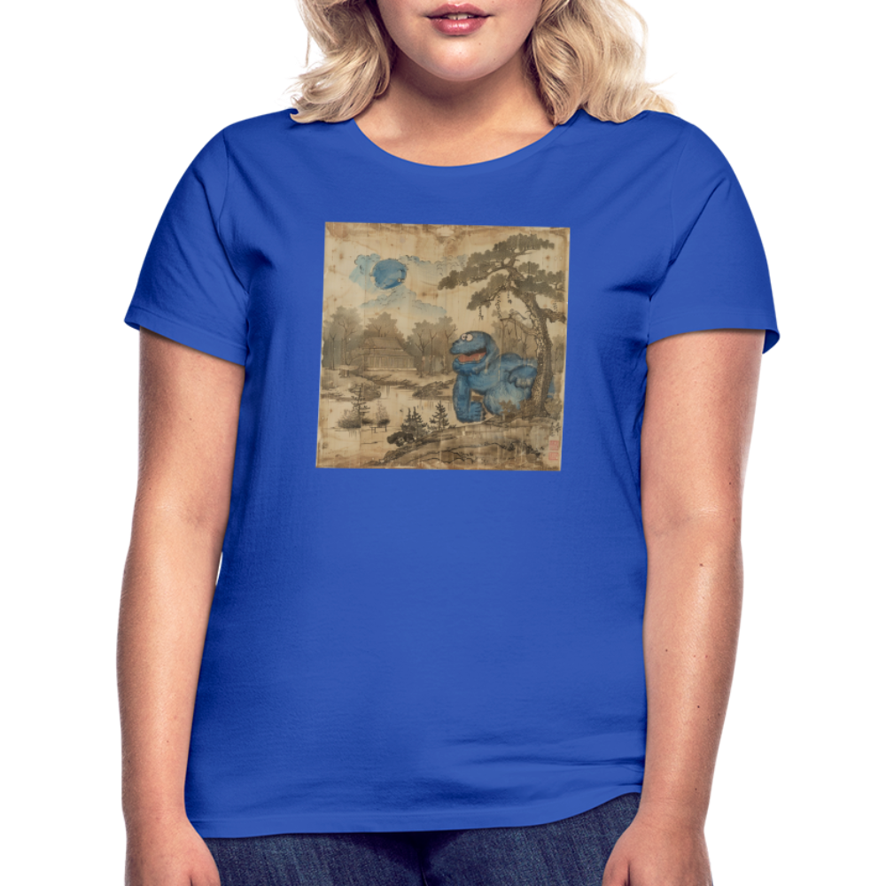 Uramiko vid floden, T-shirt dam - royalblå