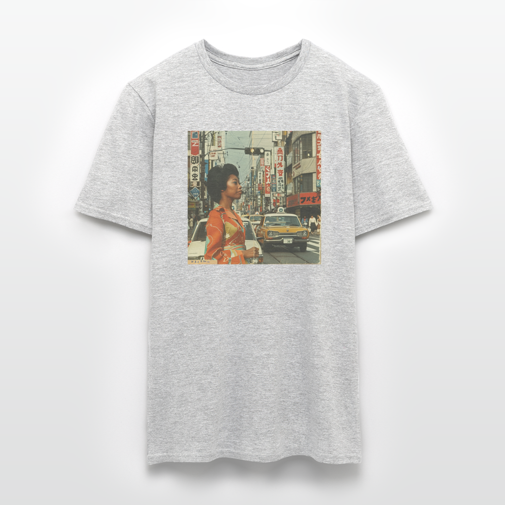 Yumi Sakamoto, T-shirt herr - gråmelerad