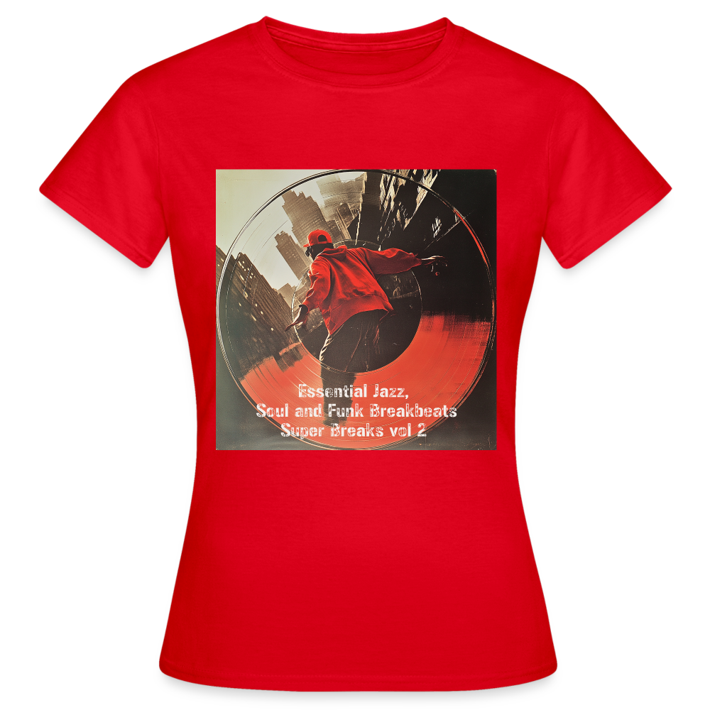 Super Breaks vol 2, T-shirt dam - röd
