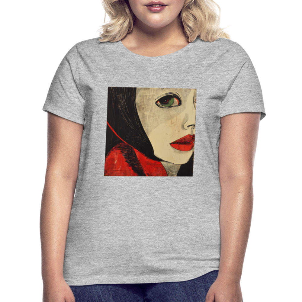 Fiskarfruns öga, T-shirt dam - gråmelerad