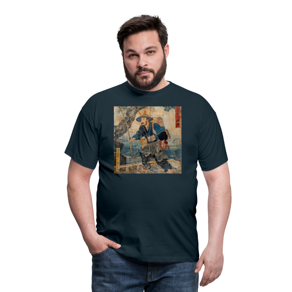 Fiskaren som bytte karriär, T-shirt herr - marinblå