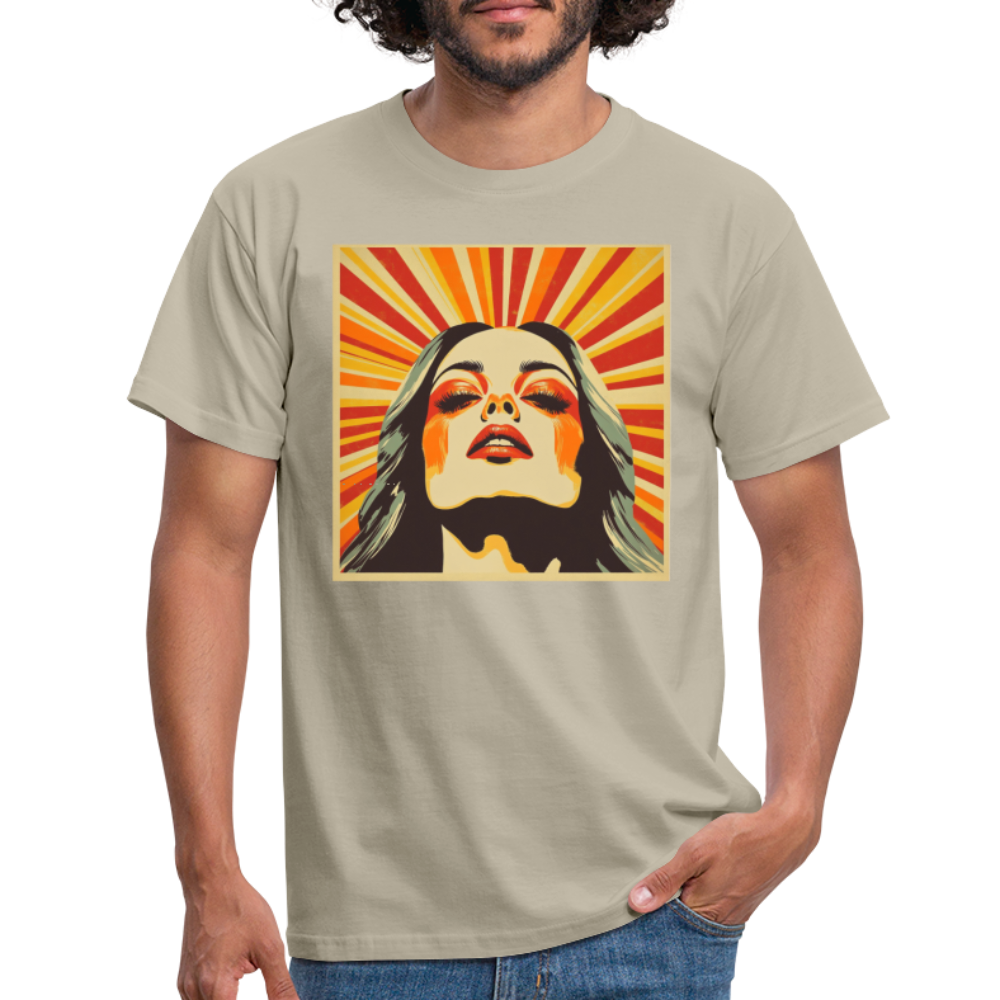 Dagens Första Strålar, T-shirt herr - sandbeige