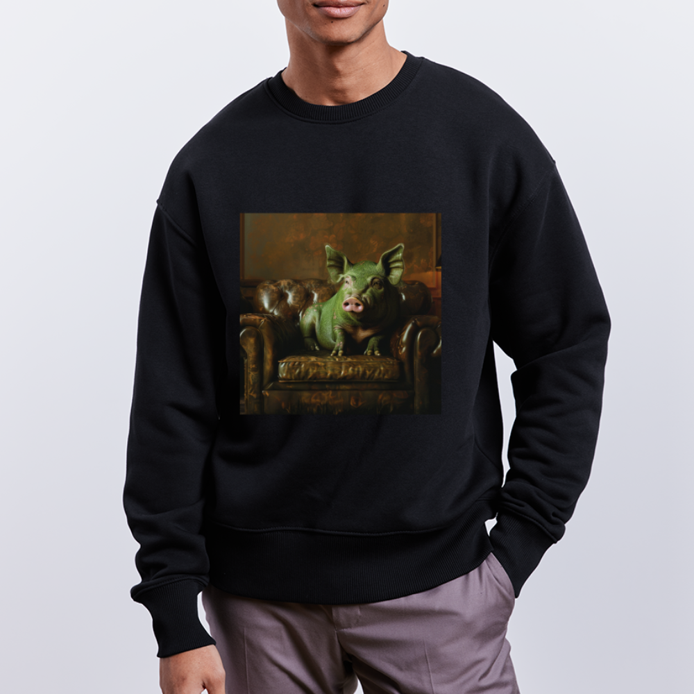 Grön Elegans, Ekologisk oversizetröja RADDER unisex från Stanley/Stella - svart