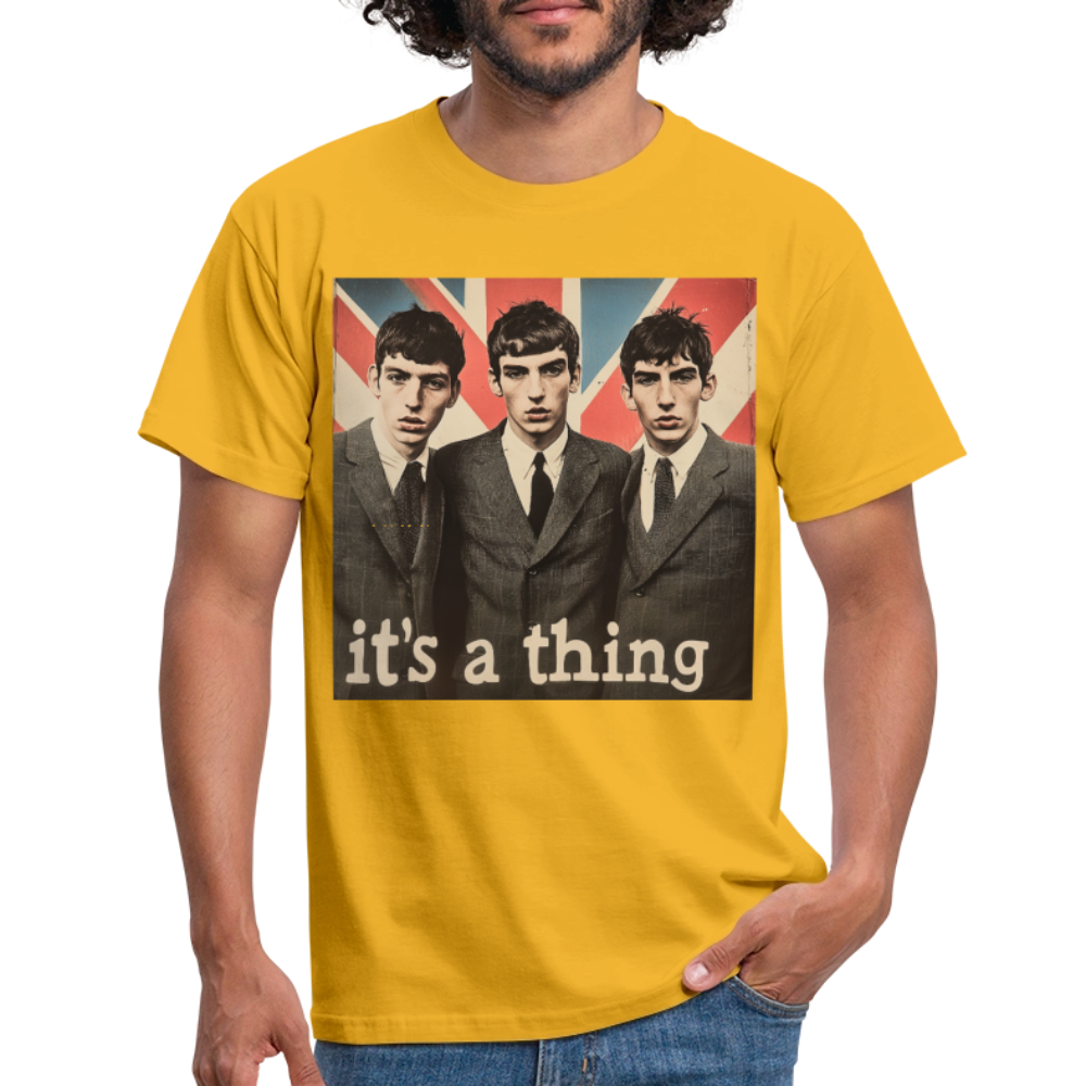 British, Bold & Unapologetic, T-shirt herr - gul