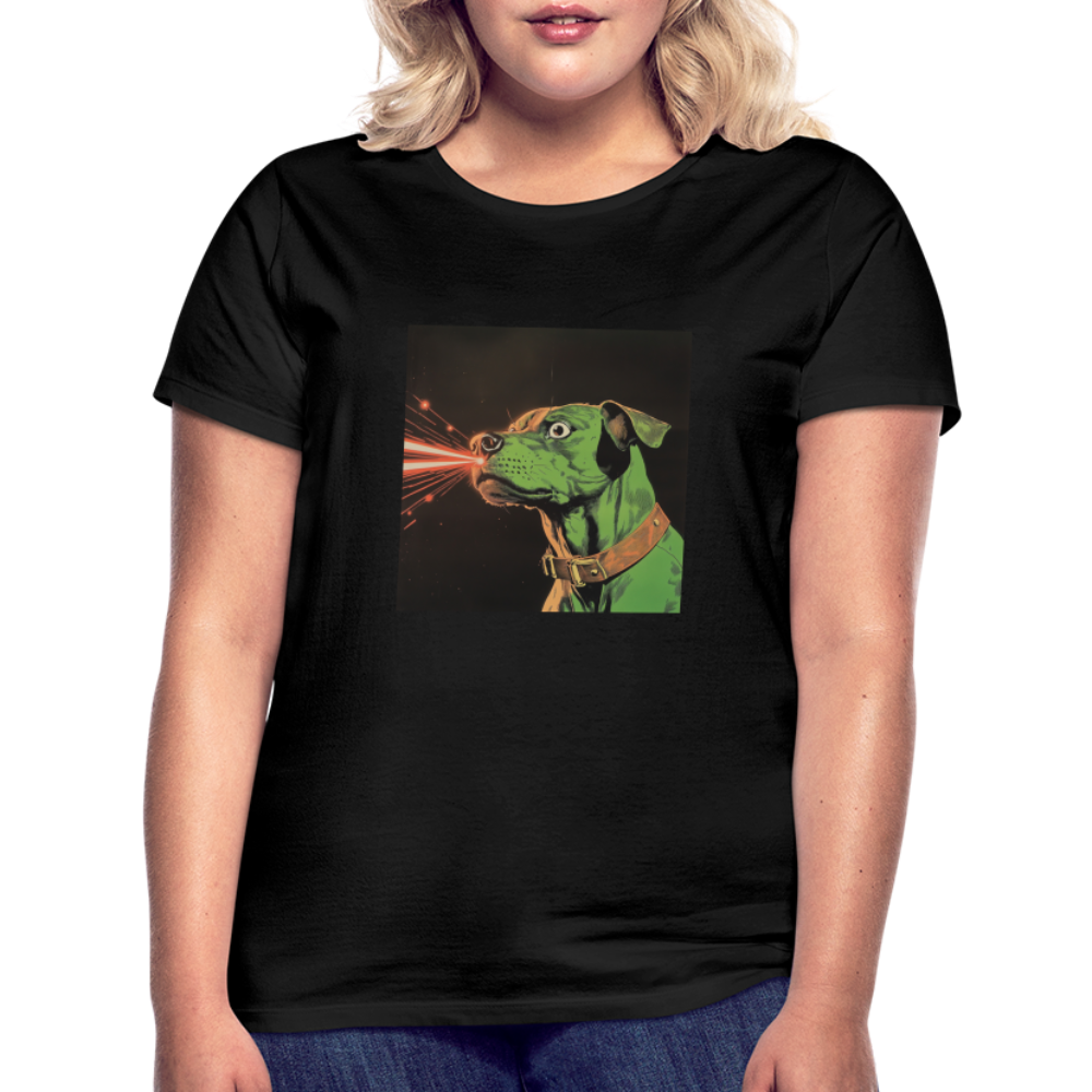 Strålhunden, T-shirt dam - svart