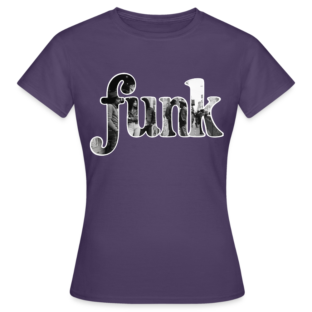 Funk Vibes, T-shirt dam - mörklila