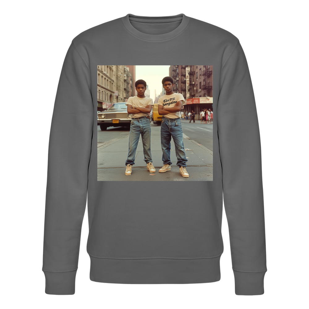 Electric Boogaloo 1975, Ekologisk sweatshirt CHANGER unisex från Stanley/Stella - kolgrå