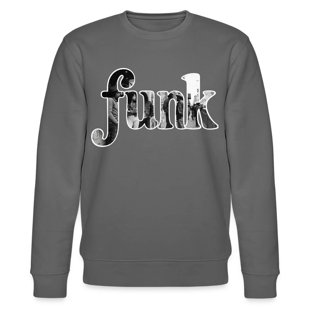 Funk Vibes, Ekologisk sweatshirt CHANGER unisex från Stanley/Stella - kolgrå