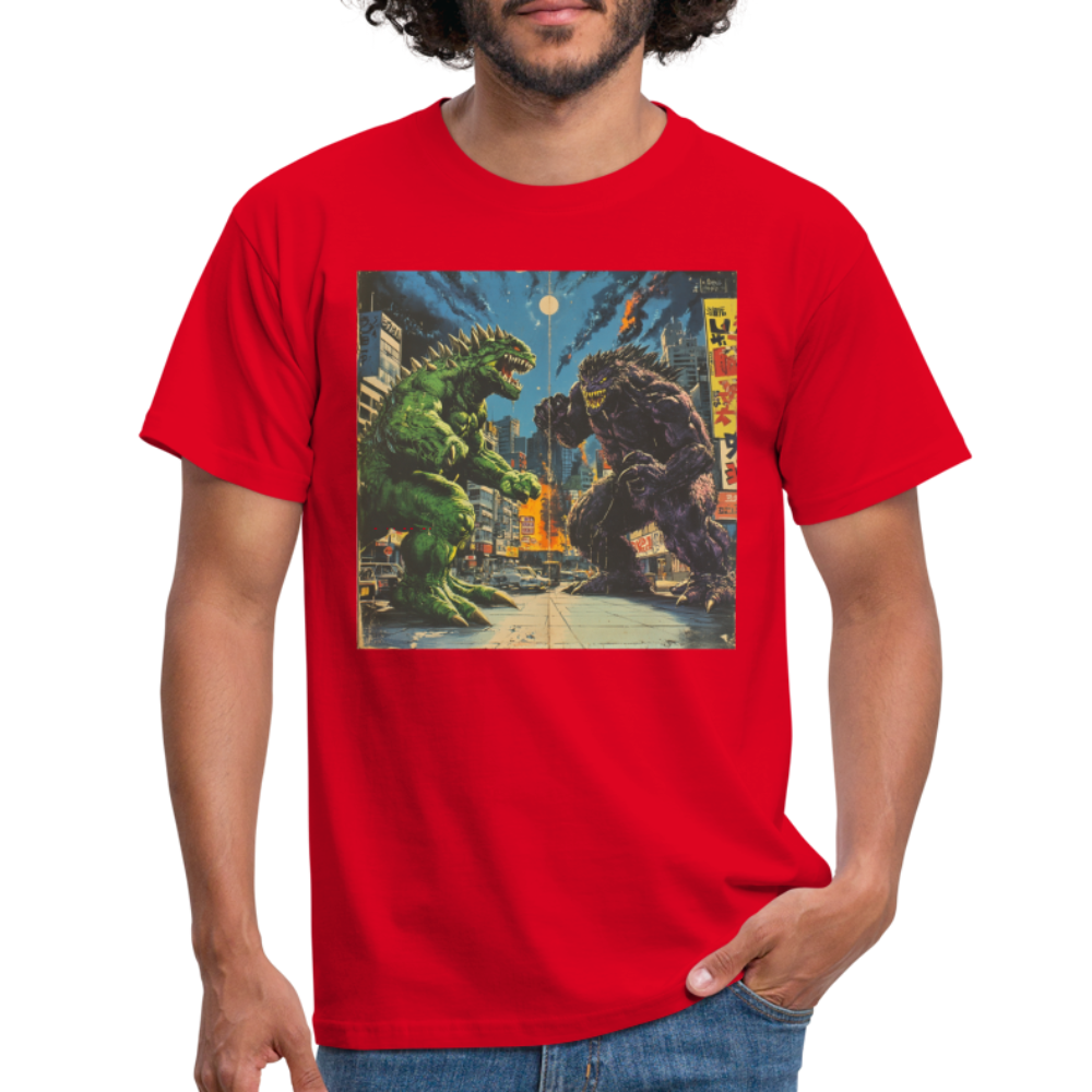 Kampen vid Solnedgången, T-shirt herr - röd