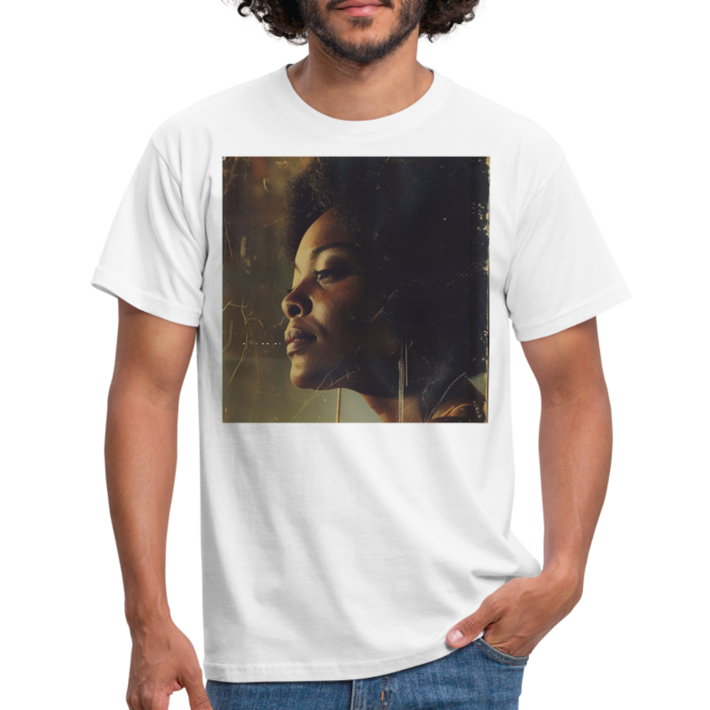 Echoes of Blue, T-shirt herr - vit