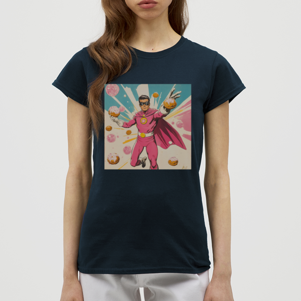 Frosting-Fury, T-shirt dam - marinblå