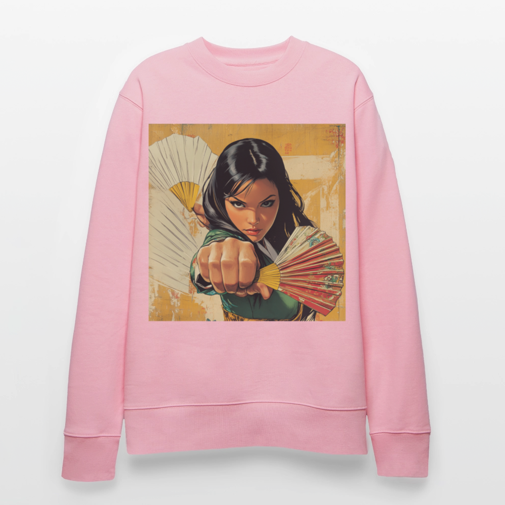 Blå Lotus, Ekologisk sweatshirt CHANGER unisex från Stanley/Stella - ljusrosa