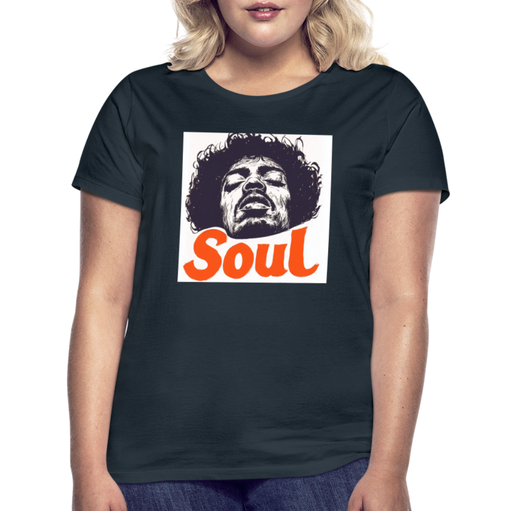 Soul, T-shirt dam - marinblå