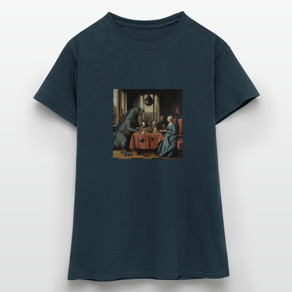 Familjens Fest med Gäst, T-shirt dam - marinblå